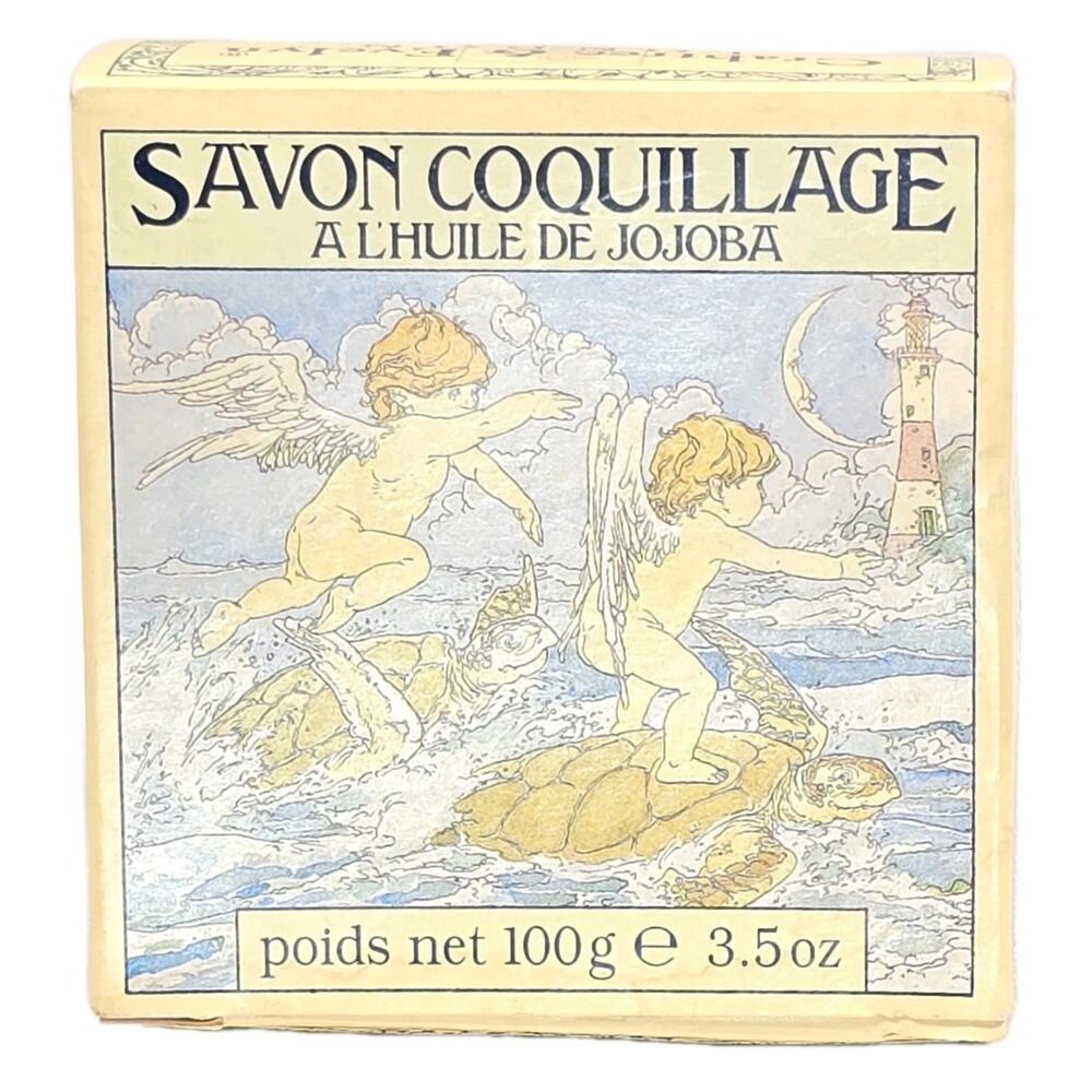 Vintage Crabtree & Evelyn Jojoba Oil Sea Shell Soap 3.5 oz Bar New Old Stock